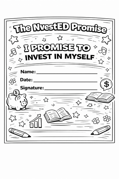 We Invest In Ourselves – NvestED Kids Coloring Book (Digital Download)