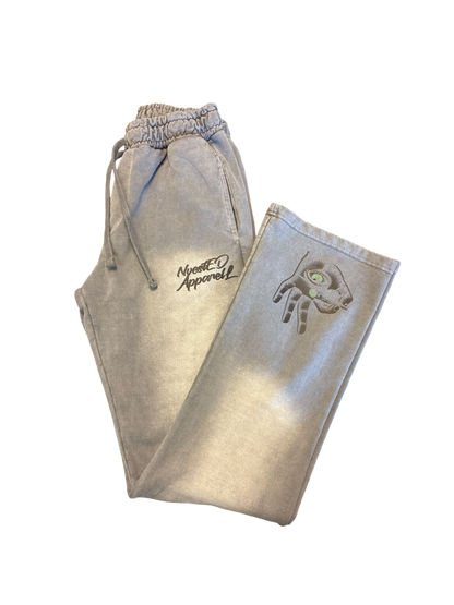 NvestED Apparel – Stone Grey Stack Bottoms Sweatsuit