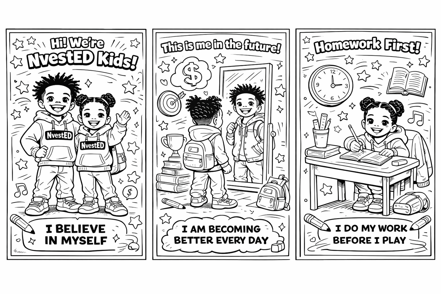 We Invest In Ourselves – NvestED Kids Coloring Book (Digital Download)
